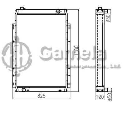 B500248 - Radiator-for-PC270-7-OEM-206-03-72110