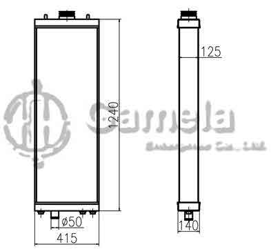 B500259 - Radiator-for-D155A-AX-6-OEM-17A-03-41111