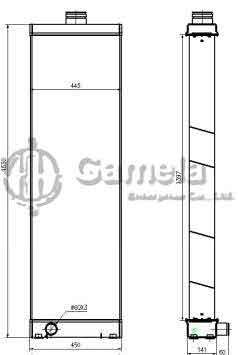 B500260 - Radiator-for-HD785-7-OEM-561-03-81632