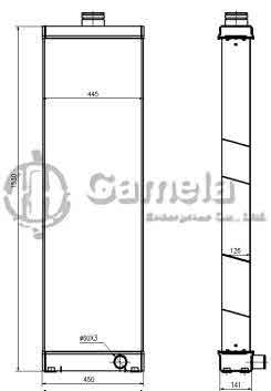 B500262 - Radiator-for-HD785-7-OEM-561-03-81642