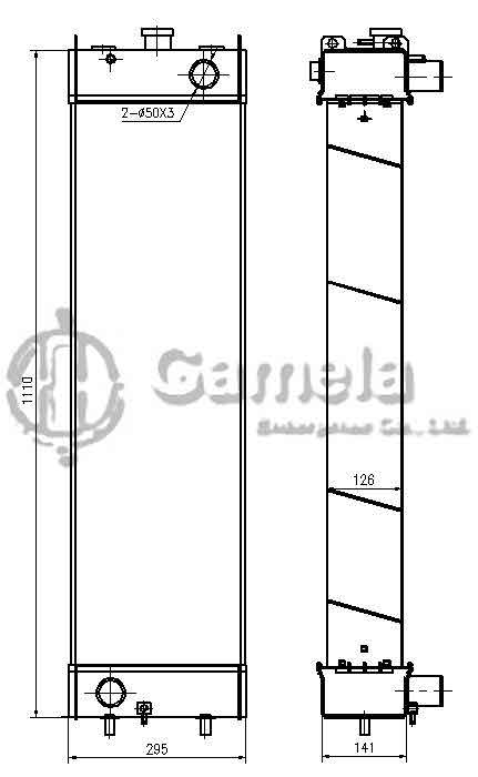 B500270A - Radiator-for-PC220-8-PC240LC-8-OEM-206-03-21412