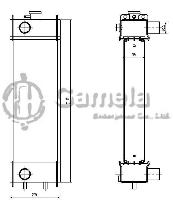 B500274 - Radiator-for-PC40MR-3-PC45MR-3-PC55MR-3-OEM-22M-03-31330