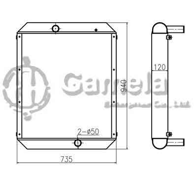 B500276 - Radiator-for-EC140B-OEM-14536041