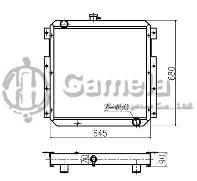 B500284 - Radiator-for-E120B-OEM-243-6260