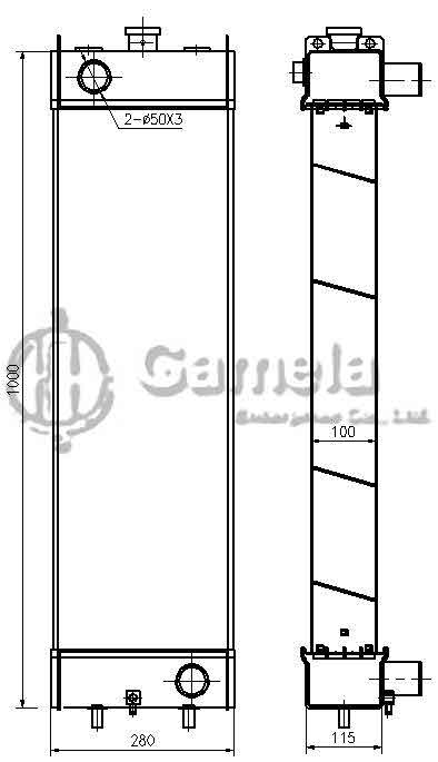 B500299 - Radiator-for-PC160-7-OEM-21K-03-71113