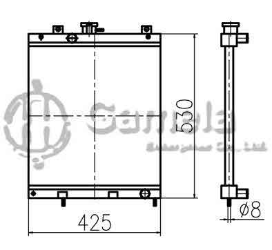 B500300 - Radiator-for-PC30R-8-PC35R-8-PC40R-8-PC45R-8-OEM-20T-03-81110