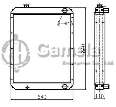 B500303 - Radiator-for-PC120-6-PC100-6-OEM-203-03-61112