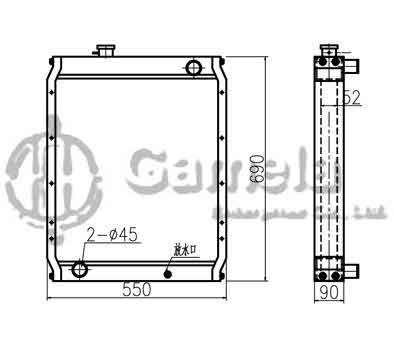 B500306 - Radiator-for-PC78UU-6