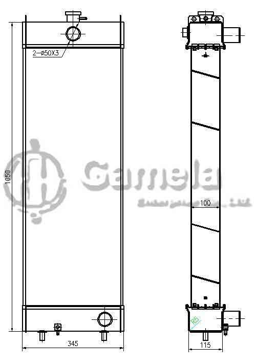 B500314 - Radiator-for-WA320-6-OEM-419-03-48110