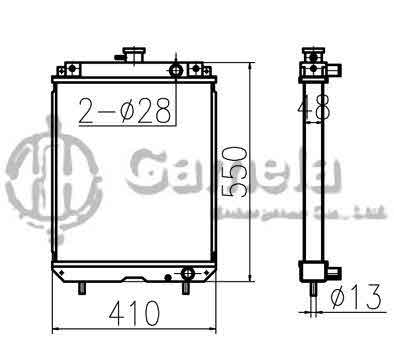 B500318 - Radiator-for-MM30CR-40CR-E303CR-OEM-143-2296