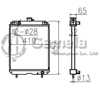 B500321 - Radiator-for-MM30B-OEM-60432026000