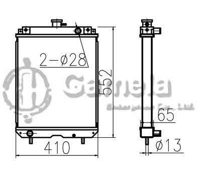 B500322 - Radiator-for-MM45B-OEM-60512026000