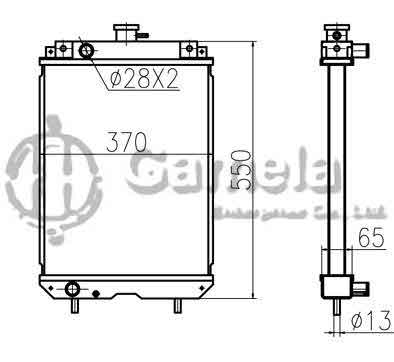 B500326 - Radiator-for-ZAX30UR-OEM-4429663