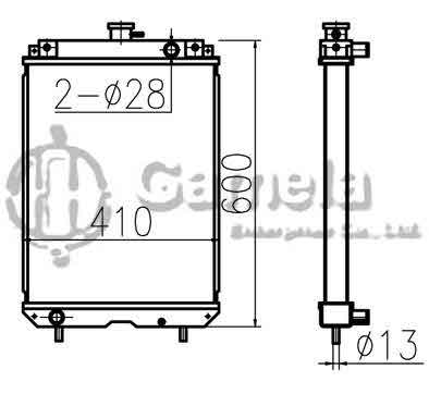 B500327 - Radiator-for-EX185-6045