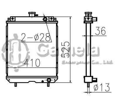 B500334 - Radiator-for-SK30UR-2-SK30SR-35SR-2-OEM-PM05P00010F1