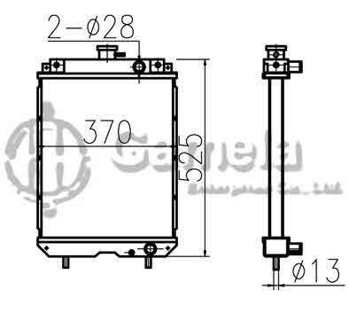 B500335 - Radiator-for-SK20SR-3-OEM-PM05P00013F1