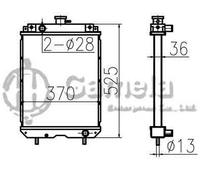 B500336 - Radiator-for-SK25SR-2-OEM-PV05P00006F1