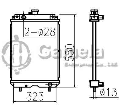 B500339 - Radiator-for-PC30MR-1-PC27MR-1-PC35MR-1-OEM-21U-03-31102