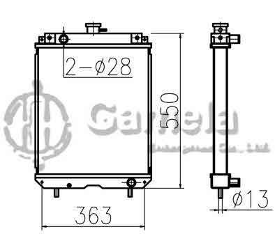 B500341 - Radiator-for-PC35R-8-PC30R-8-PC40R-8-PC50R-8-OEM-20T-03-81111