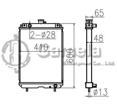 B500342 - Radiator-for-PC58UU-3-OEM-20U-03-41110