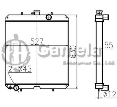 B500375 - Radiator-for-PC78US-6-PC78MR-6-OEM-21W-03-41110