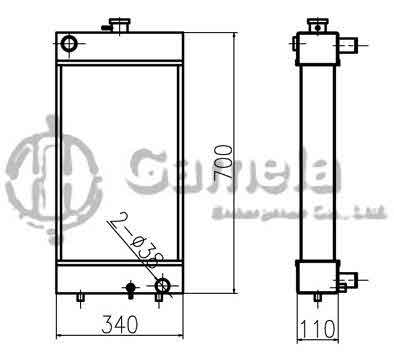 B500378 - Radiator-for-SK60-8