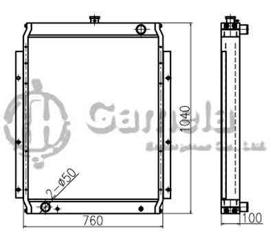 B500379 - Radiator-for-PC220-6-OEM-206-03-61411