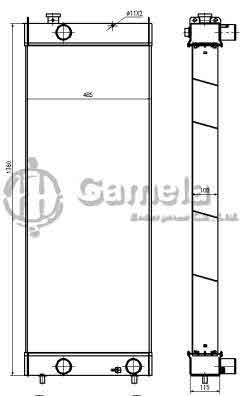 B500382 - Radiator-for-PC600-8-PC650-8EO-OEM-21M-03-21120