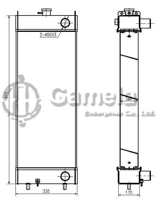 B500384 - Radiator-for-WA320-5-OEM-419-03-31114