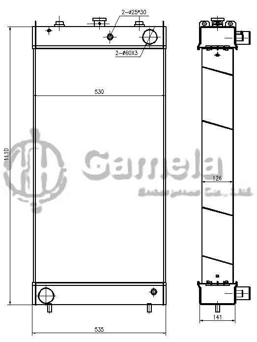 B500387 - Radiator-for-D65-65EX-15EO-D65PX-15EO-OEM-14X-03-35111