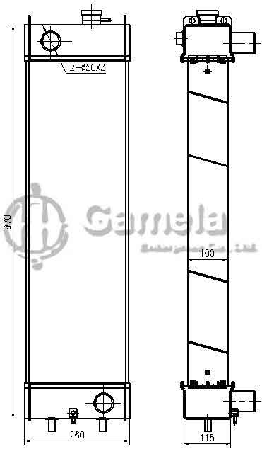 B500391 - Radiator-for-PC138-8-PC118MR-8-OEM-22B-03-21411