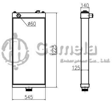 B500394 - Radiator-for-WA500-6-OEM-425-03-32211