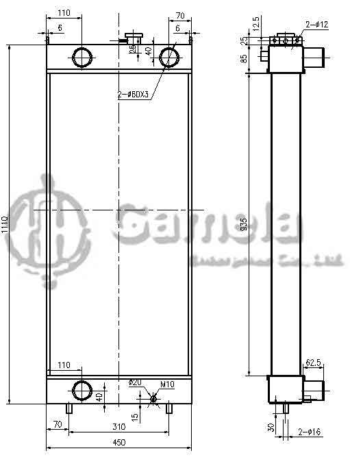 B500397 - Radiator-for-HM300-2-OEM-56D-03-21221