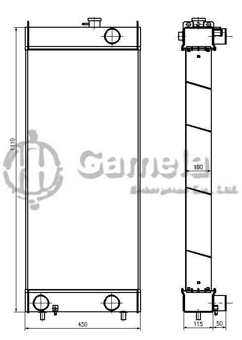 B500397A - Radiator-for-HM300-2-OEM-56D-03-21211