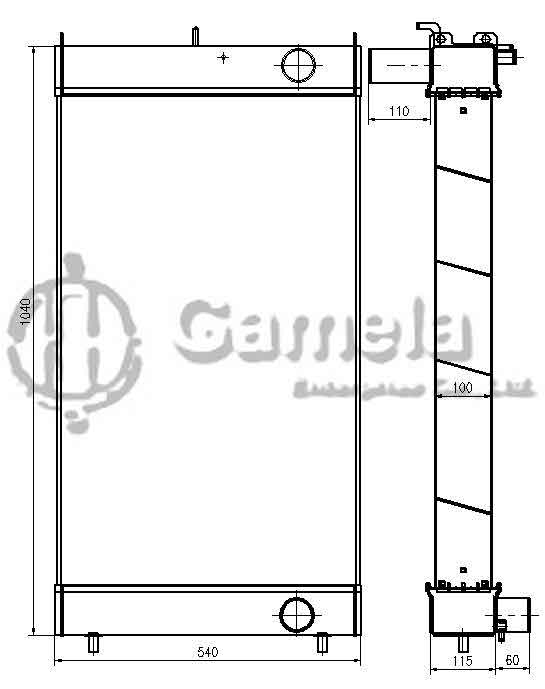 B500398 - Radiator-for-HM350-2-HM400-2-OEM-56B-03-21101