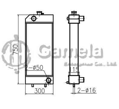 B500401 - Radiator-for-E307E-E308E