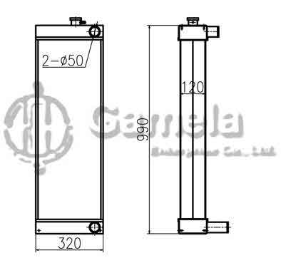 B500409 - Radiator-for-JS225-235-JS240LC