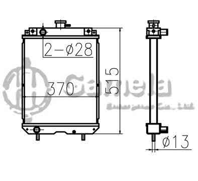 B500415 - Radiator-for-CX17B