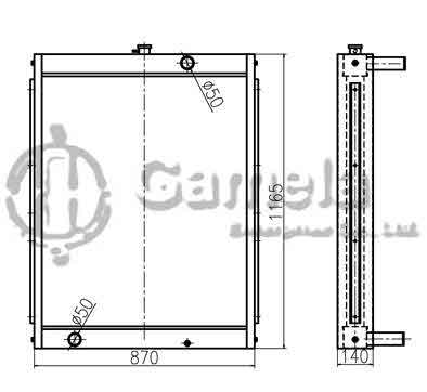 B500422 - Radiator-for-DH258-5