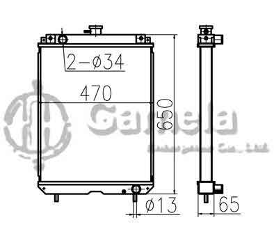 B500427 - Radiator-for-CX55