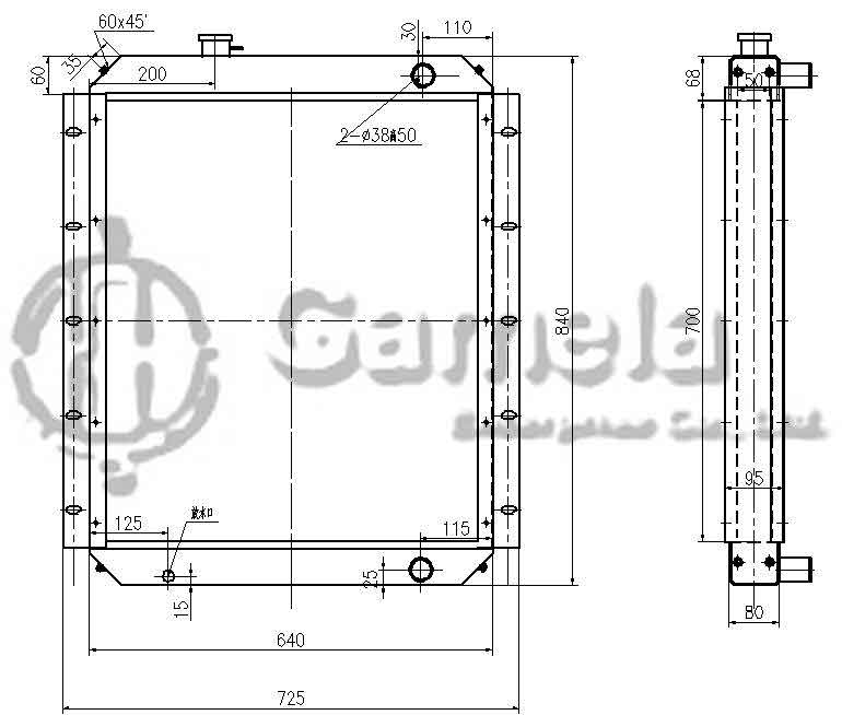 B500438 - Radiator-for-EX200-1-OEM-4204914