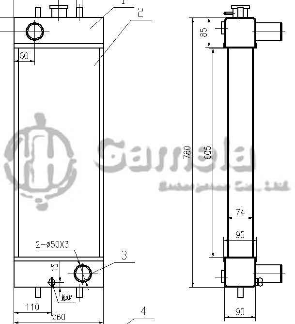 B500439 - Radiator-for-SK75-8