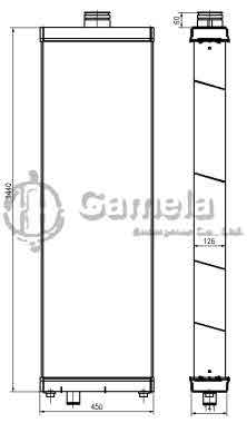 B500443 - Radiator-for-D375A-6-OEM-195-03-63113