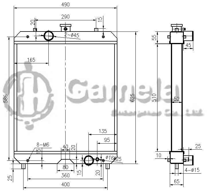 B500454 - Radiator-for-HD308R