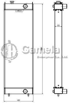 B500457 - Radiator-for-ZAX650-670-3-OEM-4654972