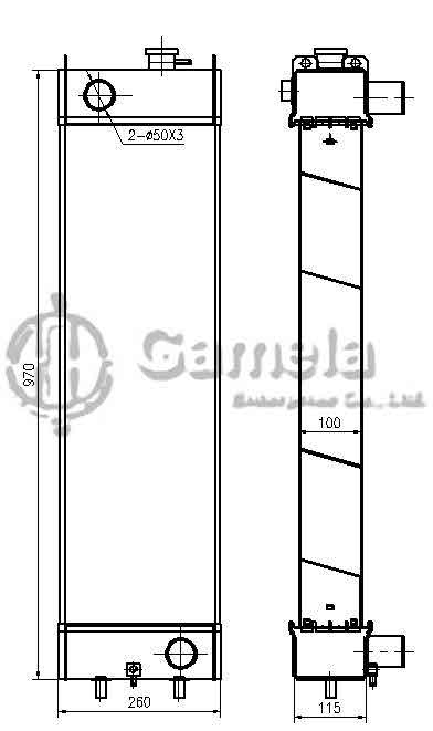 B500467 - Radiator-for-PC138US-2-OEM-22B-03-12110