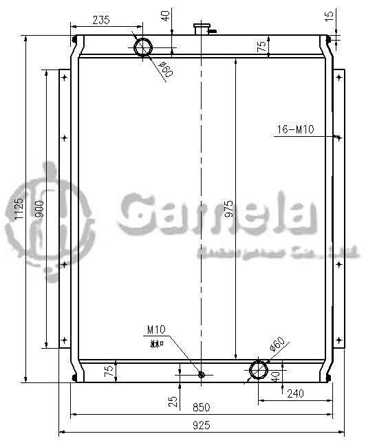 B500470 - Radiator-for-PC300-6-350-6-pc400-5-450-5-OEM-208-03-51111