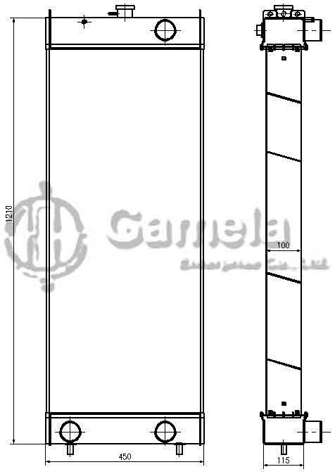 B500472A - Radiator-for-WA470-6A-WA480-6-WA450-6-OEM-421-03-44110