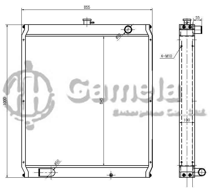 B500510 - Radiator-for-EX220-5-OEM-4380047