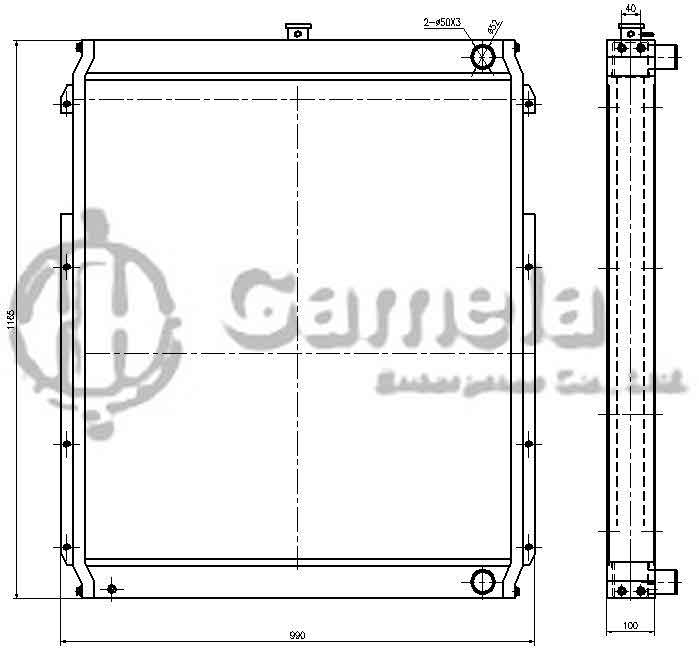 B500516 - Radiator-for-E330B-OEM-124-1762